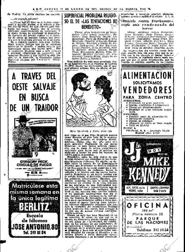 ABC MADRID 11-01-1973 página 70