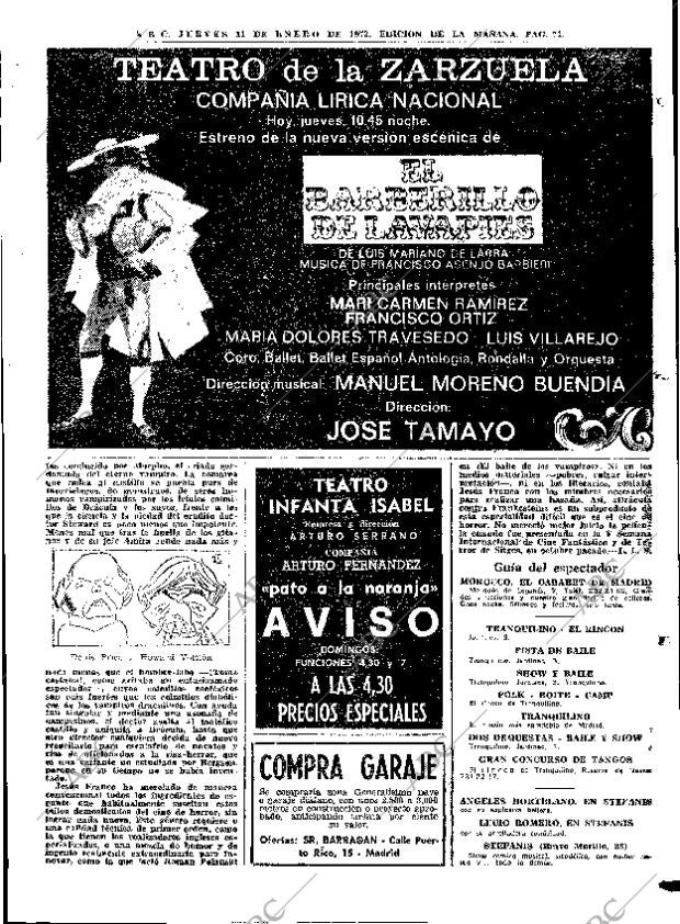 ABC MADRID 11-01-1973 página 71