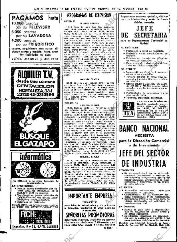 ABC MADRID 11-01-1973 página 76