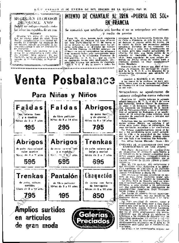 ABC MADRID 13-01-1973 página 37