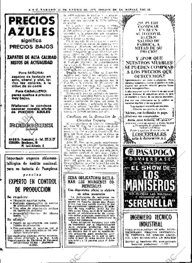 ABC MADRID 13-01-1973 página 62