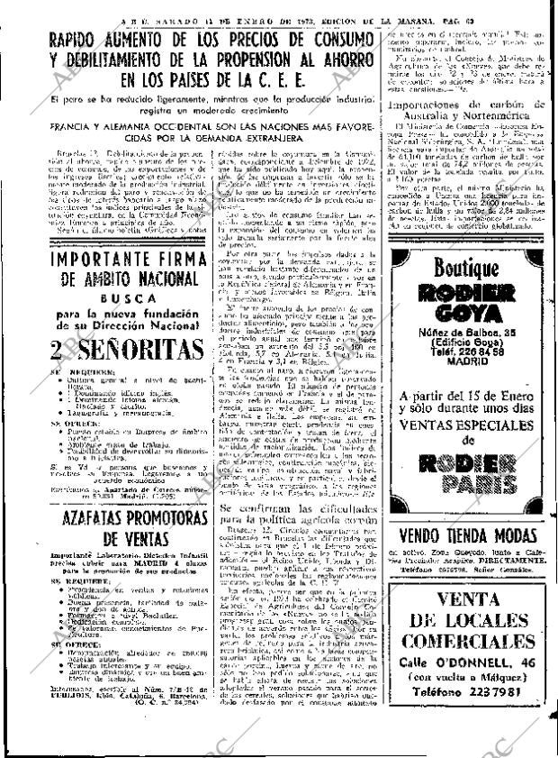 ABC MADRID 13-01-1973 página 63