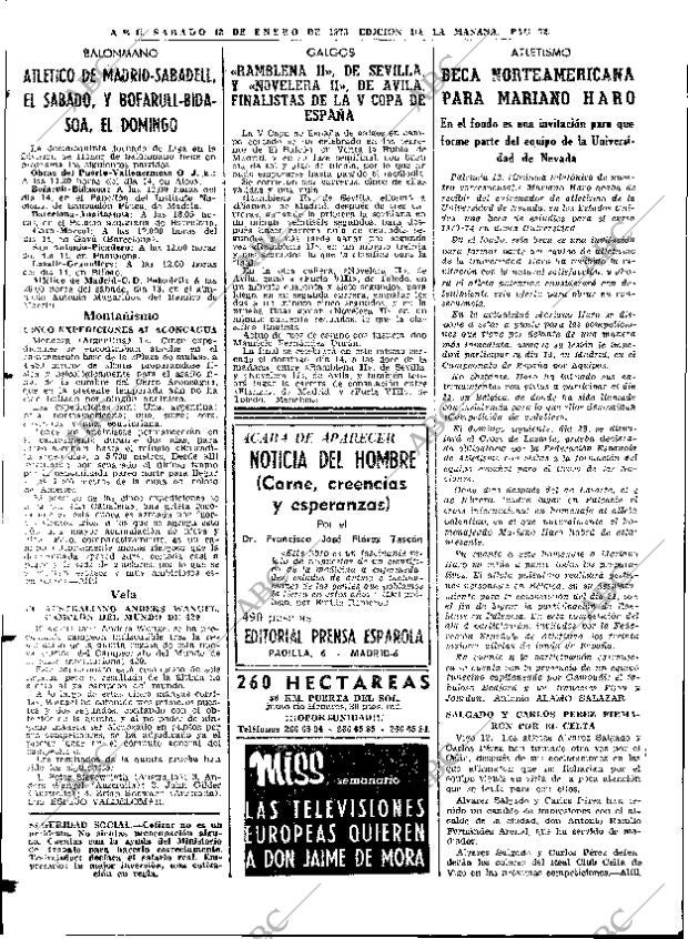 ABC MADRID 13-01-1973 página 72