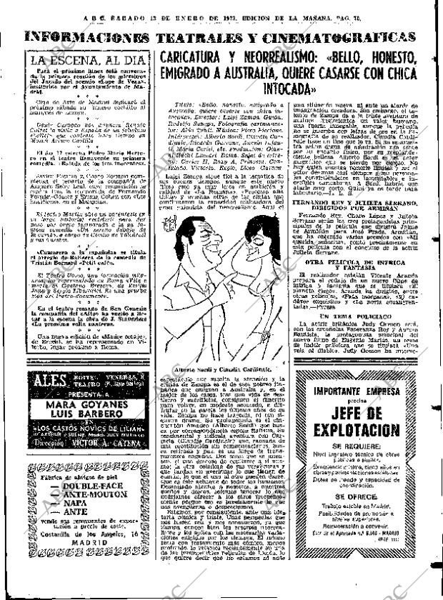 ABC MADRID 13-01-1973 página 75
