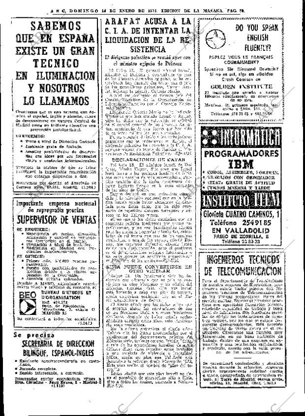 ABC MADRID 14-01-1973 página 20