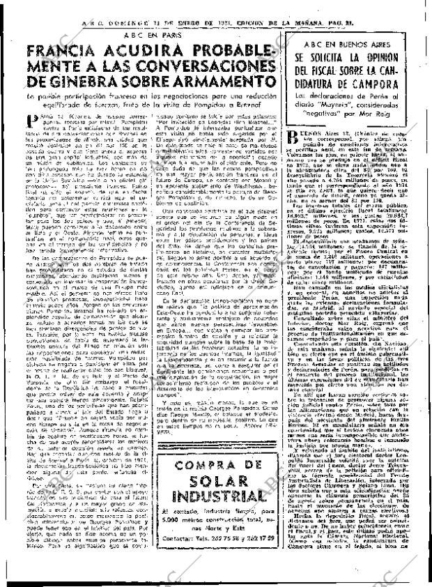 ABC MADRID 14-01-1973 página 21