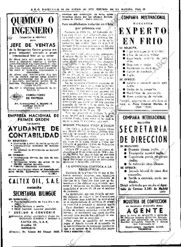 ABC MADRID 14-01-1973 página 22