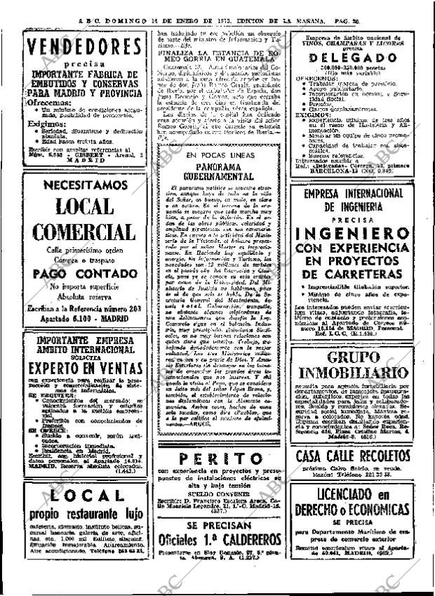 ABC MADRID 14-01-1973 página 26