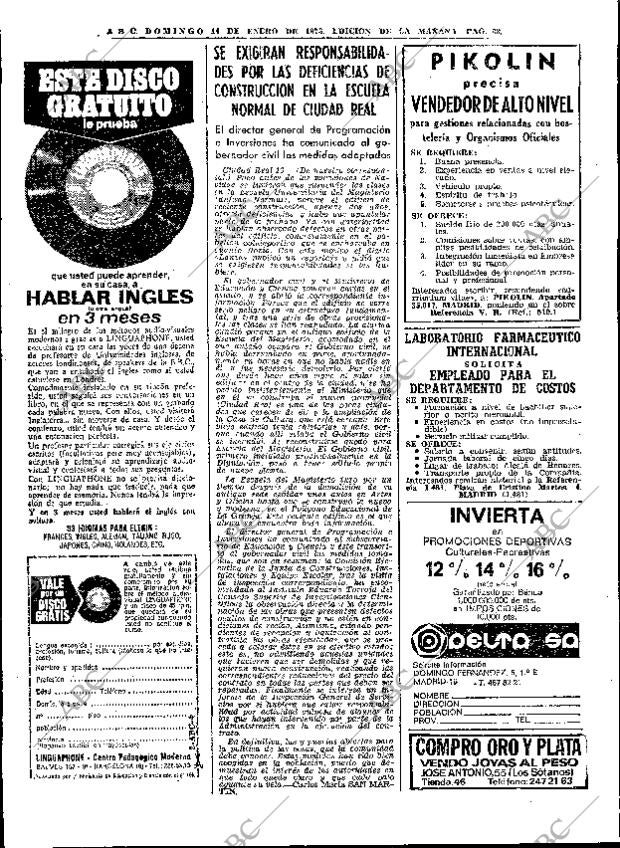 ABC MADRID 14-01-1973 página 38