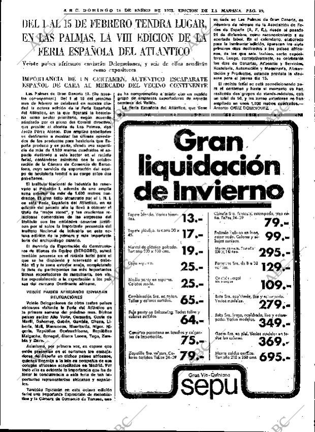 ABC MADRID 14-01-1973 página 39