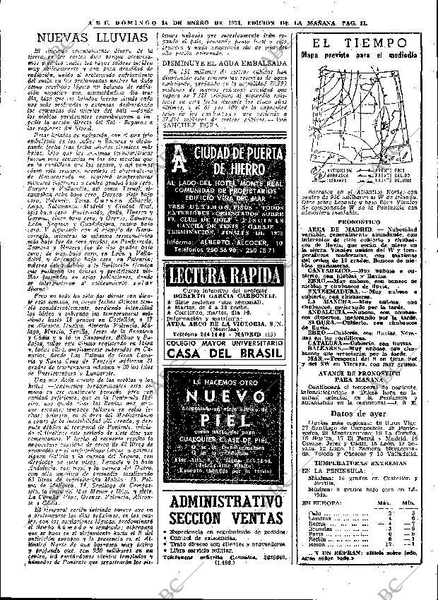 ABC MADRID 14-01-1973 página 41