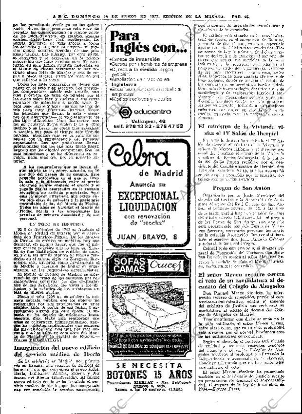 ABC MADRID 14-01-1973 página 46