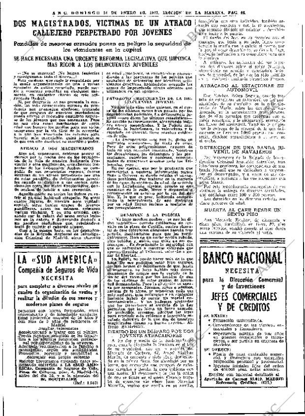ABC MADRID 14-01-1973 página 48