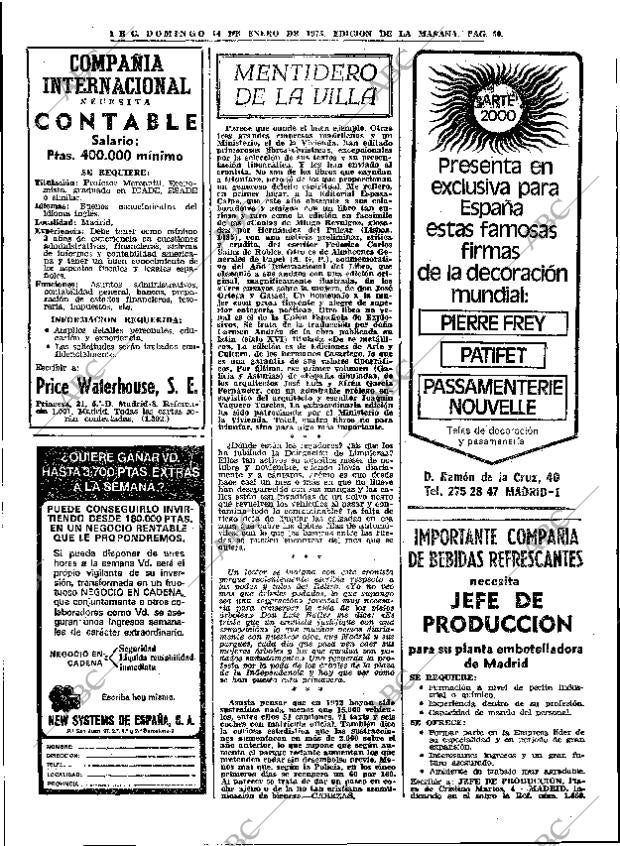 ABC MADRID 14-01-1973 página 50