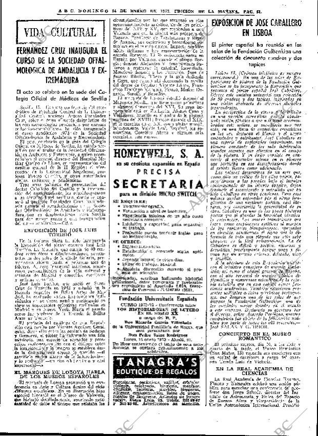 ABC MADRID 14-01-1973 página 51