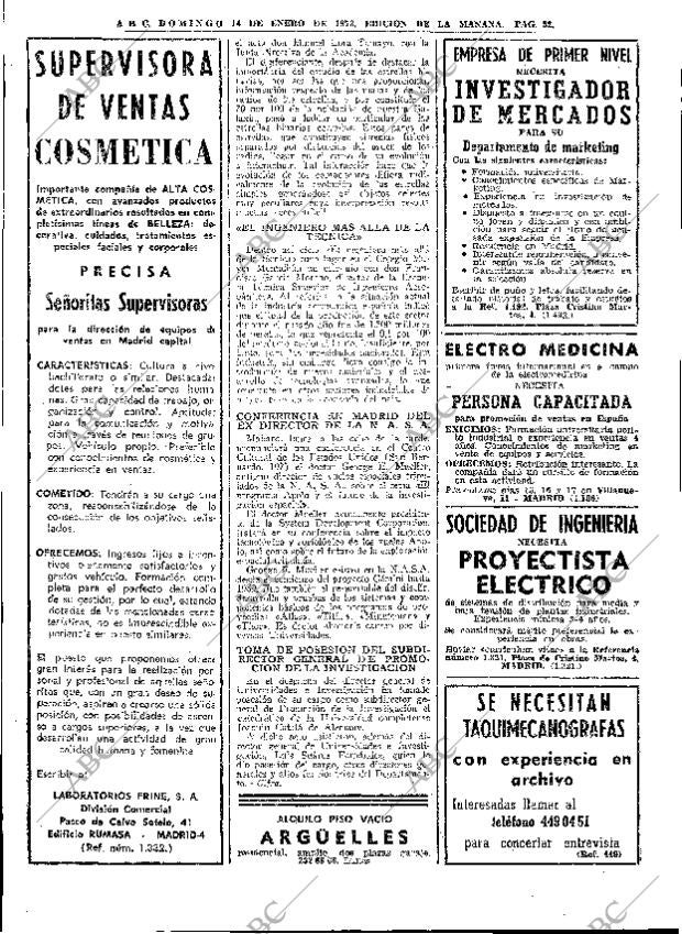 ABC MADRID 14-01-1973 página 52