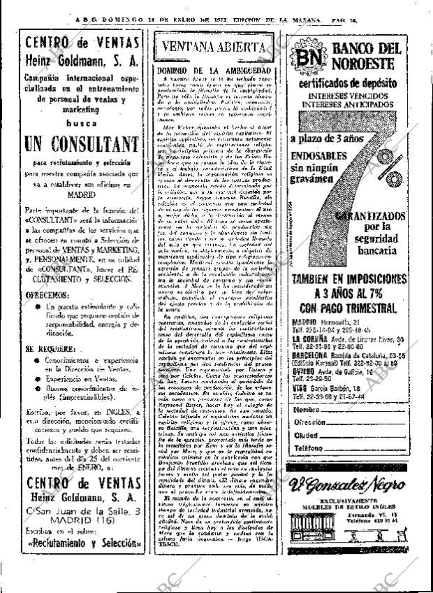ABC MADRID 14-01-1973 página 56