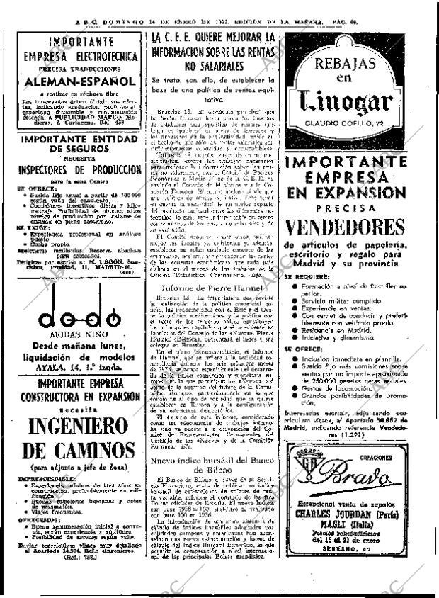 ABC MADRID 14-01-1973 página 60