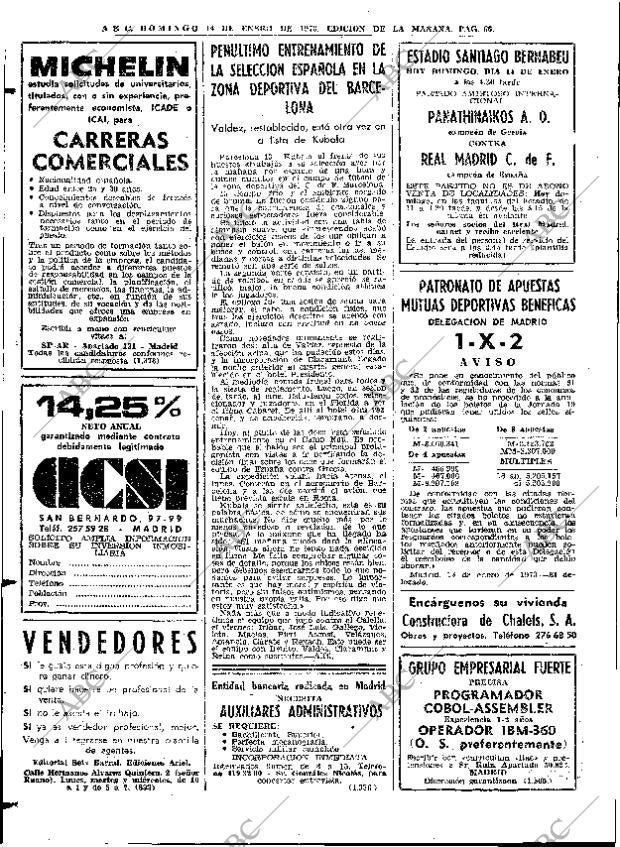 ABC MADRID 14-01-1973 página 66