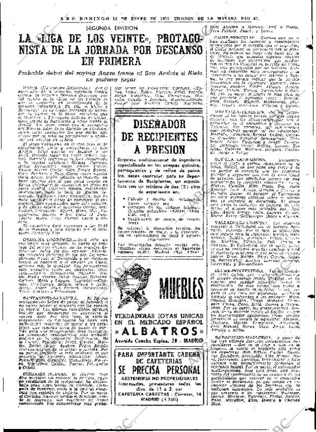 ABC MADRID 14-01-1973 página 67