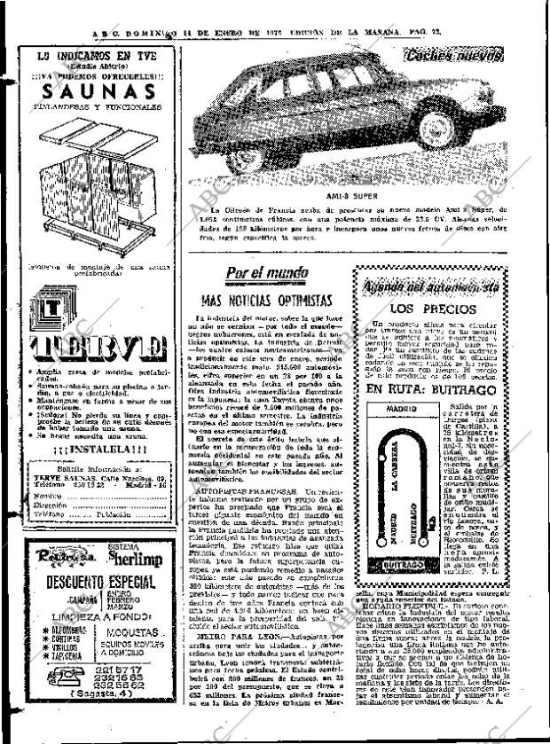 ABC MADRID 14-01-1973 página 72