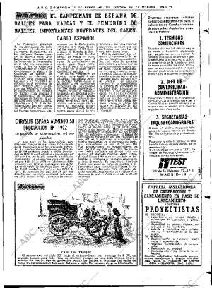 ABC MADRID 14-01-1973 página 73