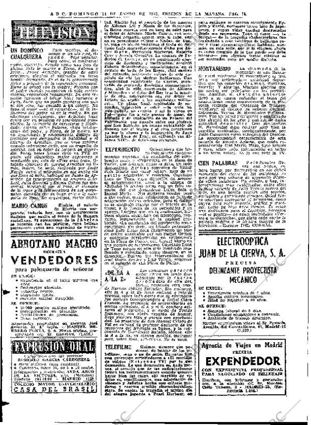 ABC MADRID 14-01-1973 página 74