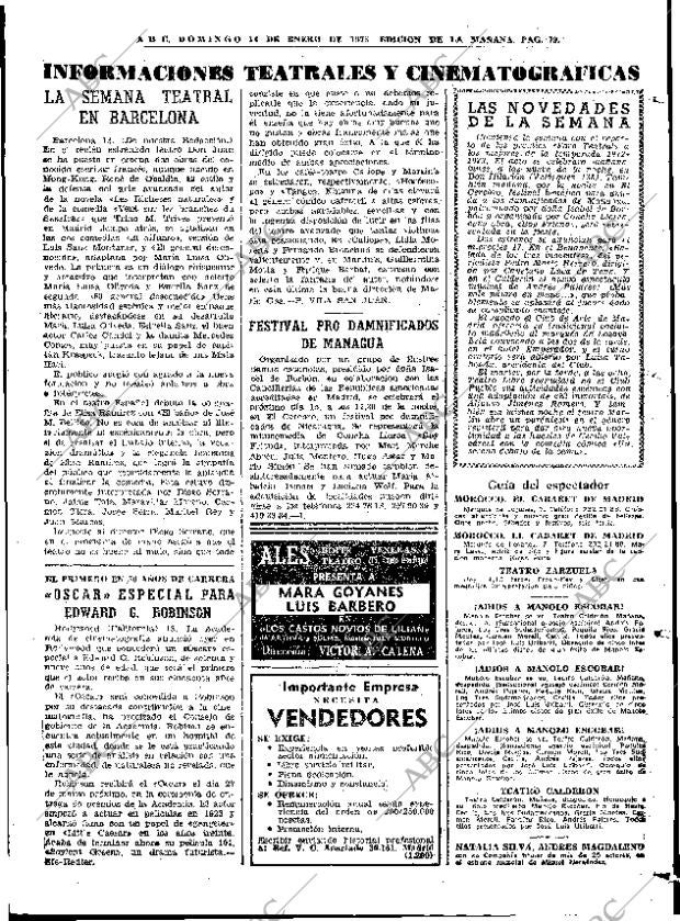 ABC MADRID 14-01-1973 página 79
