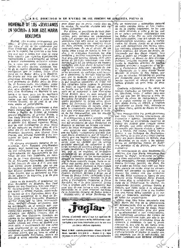 ABC SEVILLA 14-01-1973 página 63