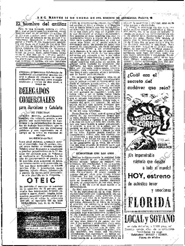 ABC SEVILLA 16-01-1973 página 70