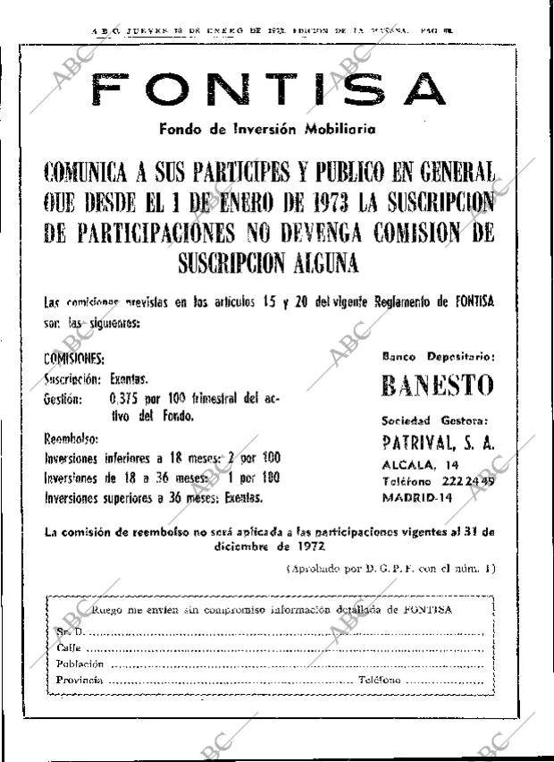 ABC MADRID 18-01-1973 página 58