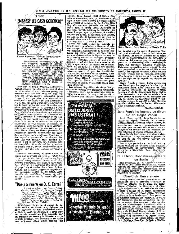 ABC SEVILLA 18-01-1973 página 47