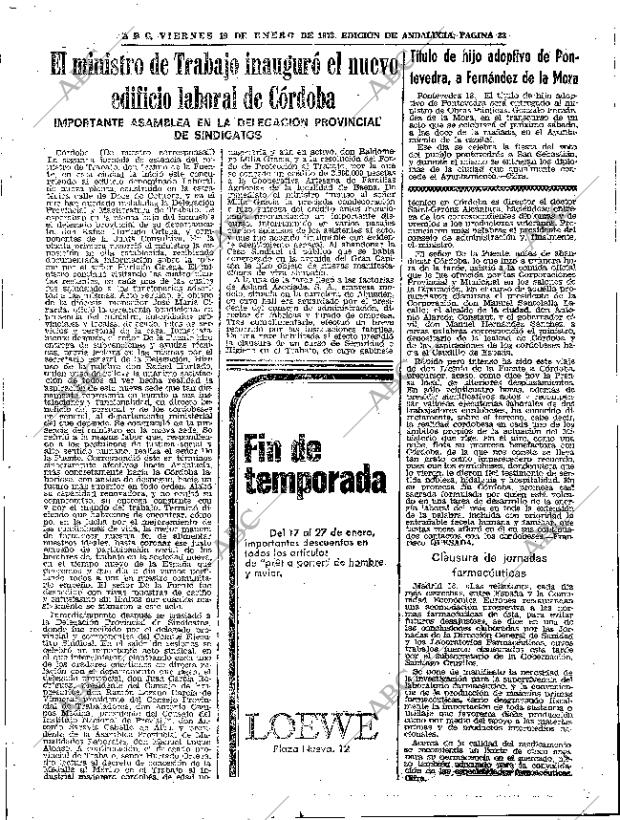 ABC SEVILLA 19-01-1973 página 23