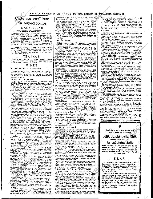 ABC SEVILLA 19-01-1973 página 49
