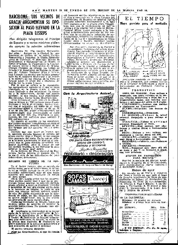 ABC MADRID 23-01-1973 página 34