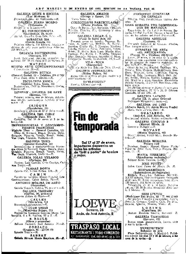 ABC MADRID 23-01-1973 página 43