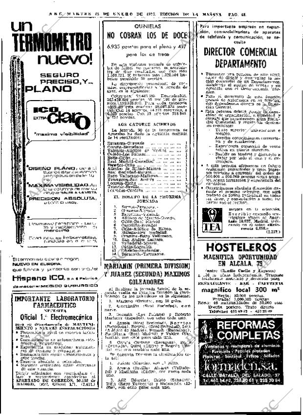 ABC MADRID 23-01-1973 página 48