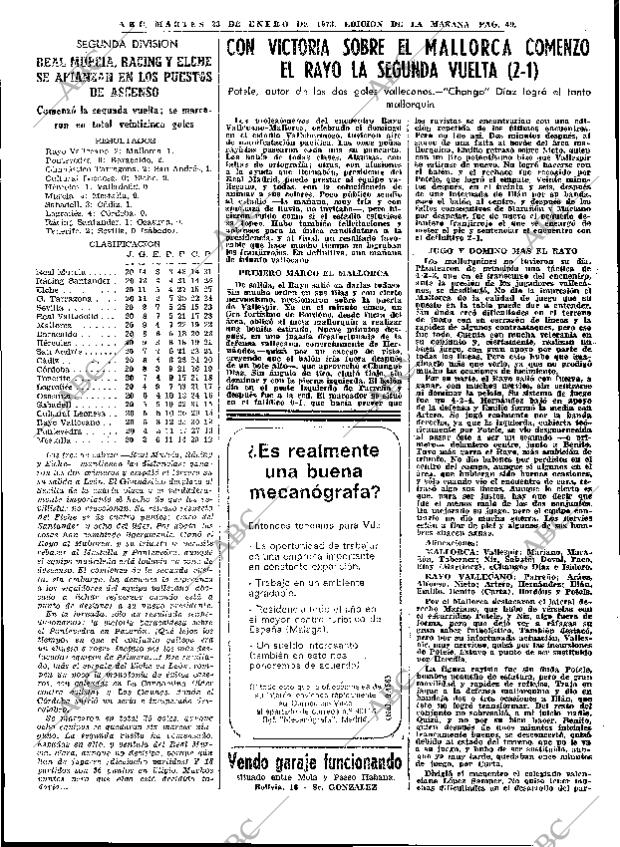 ABC MADRID 23-01-1973 página 49