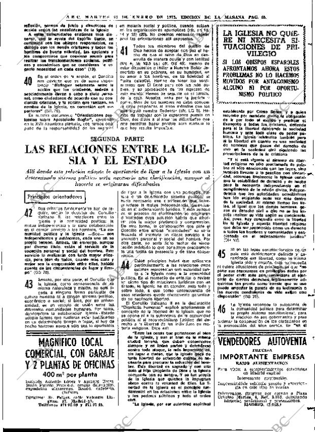 ABC MADRID 23-01-1973 página 65