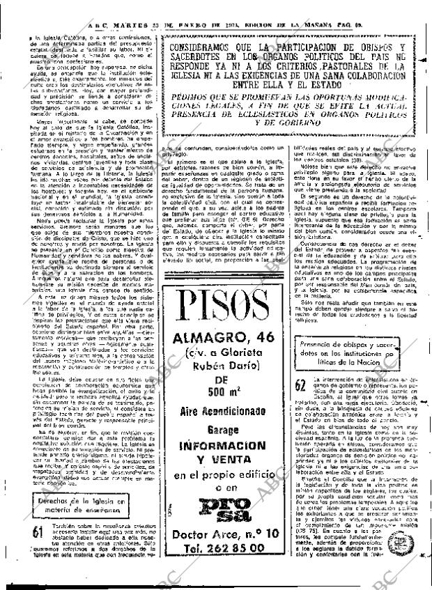 ABC MADRID 23-01-1973 página 69