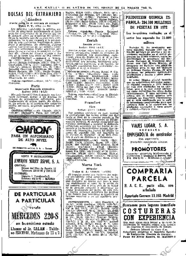 ABC MADRID 23-01-1973 página 75