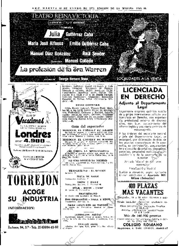 ABC MADRID 23-01-1973 página 80