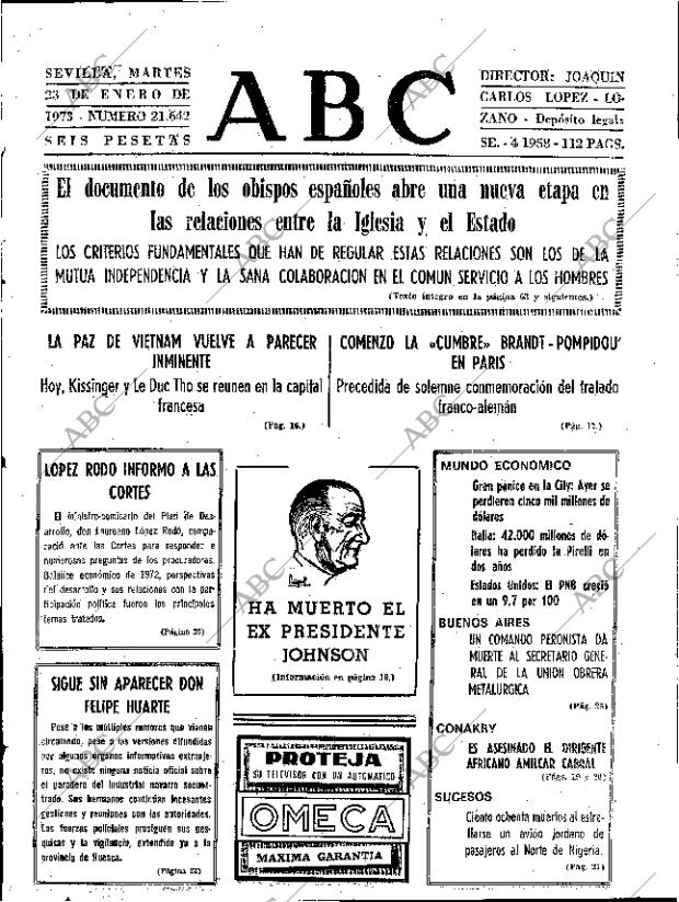 ABC SEVILLA 23-01-1973 página 15