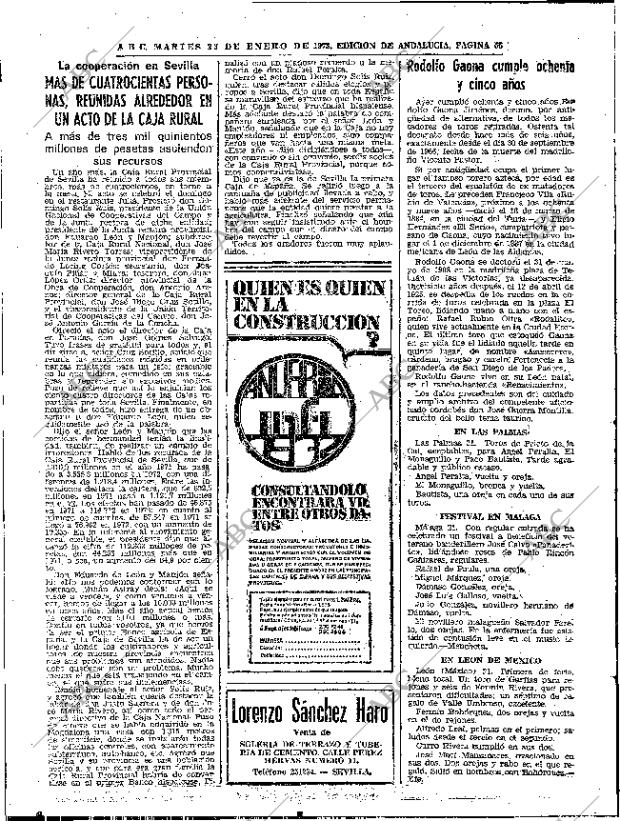 ABC SEVILLA 23-01-1973 página 56