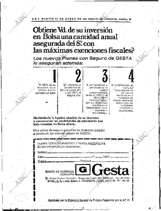 ABC SEVILLA 23-01-1973 página 78