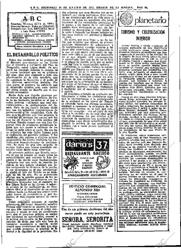 ABC MADRID 24-01-1973 página 26