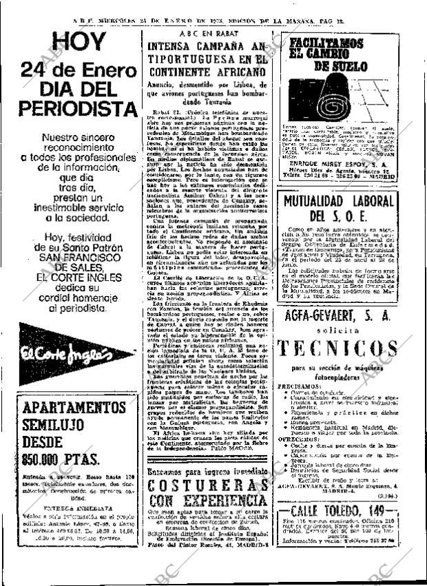 ABC MADRID 24-01-1973 página 32