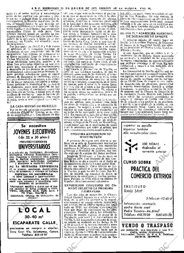 ABC MADRID 24-01-1973 página 46