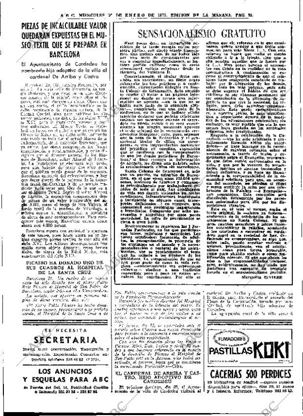 ABC MADRID 24-01-1973 página 51