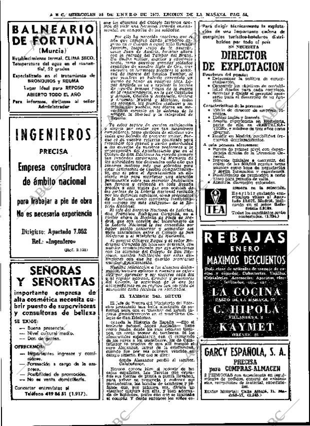 ABC MADRID 24-01-1973 página 54